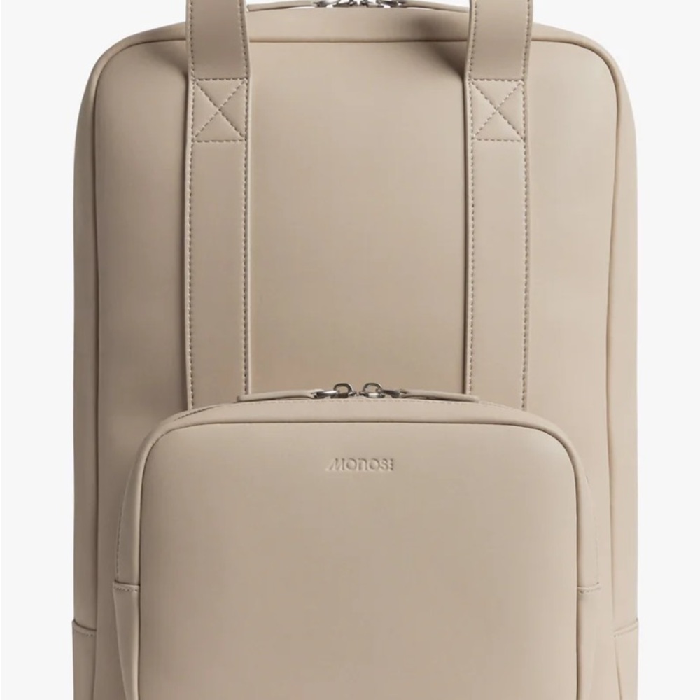 Monos, Tan, vegan leather women’s  Backpack
